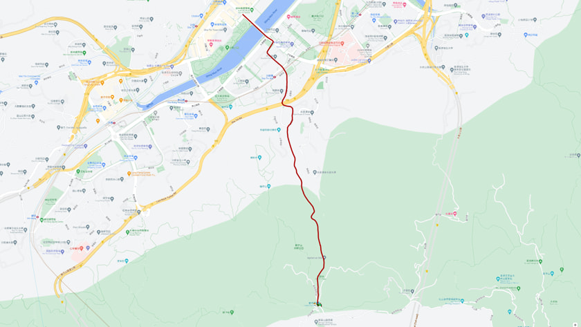 慈沙古道路線地圖
